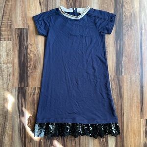 Crewcuts Navy Blue Sequin Dress Size 12